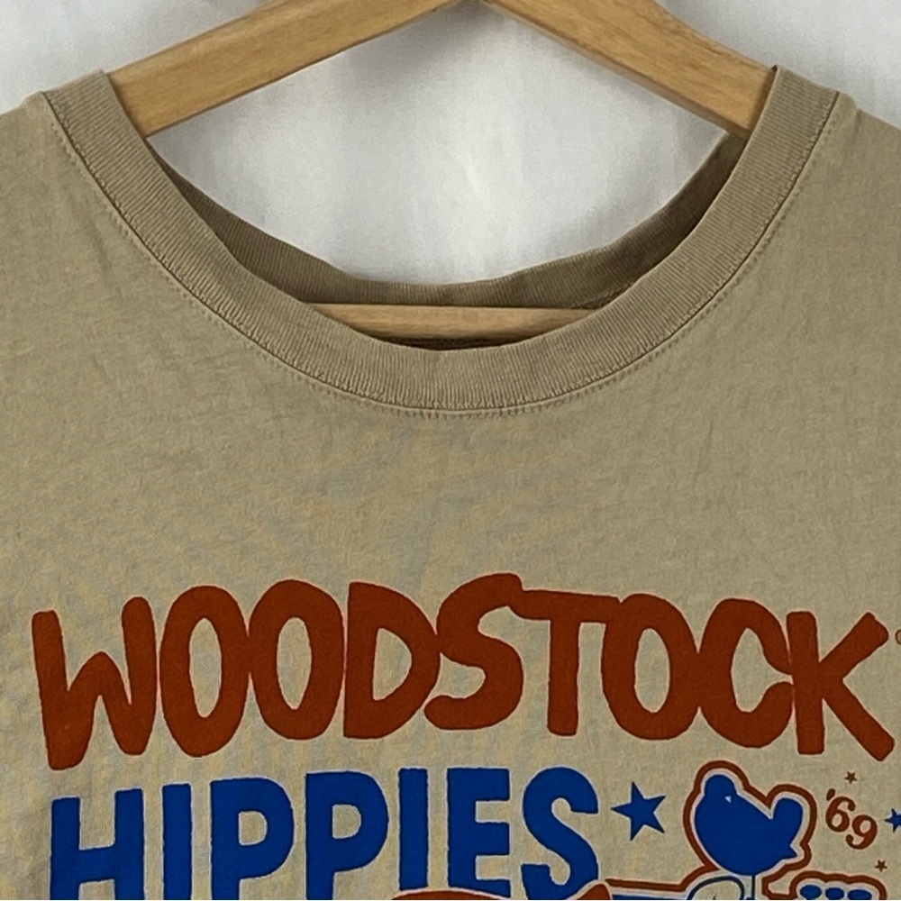 Woodstock Hippies Welcome New York Graphic Beige Tank Top Size XS - Picture 4 of 16